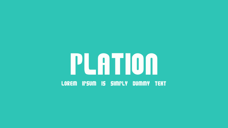 PLATION Font