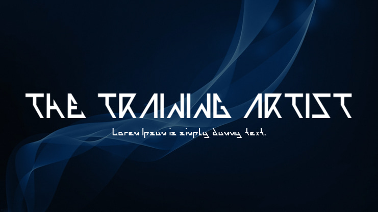 THE TRAINING ARTIST Font Family