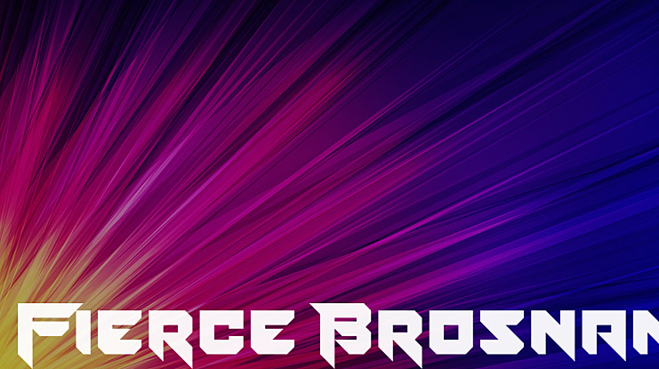 Fierce Brosnan Font