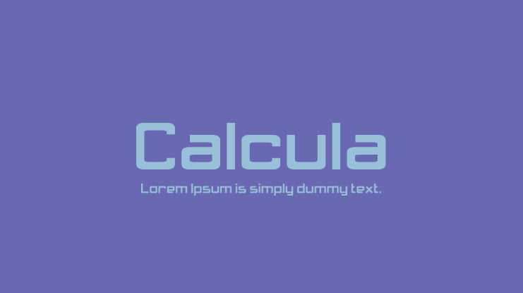 Calcula Font