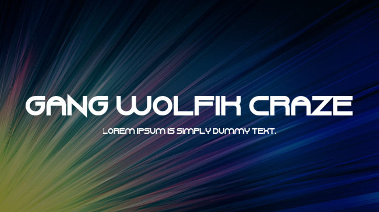 Gang Wolfik Craze Font