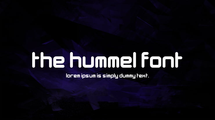 The Hummel Font
