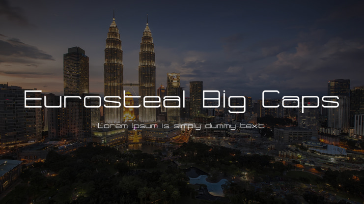 Eurosteal Big Caps Font Family
