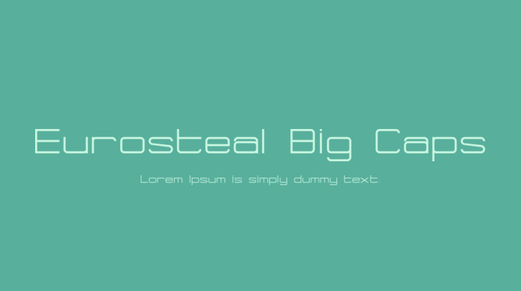 Eurosteal Big Caps Font Family