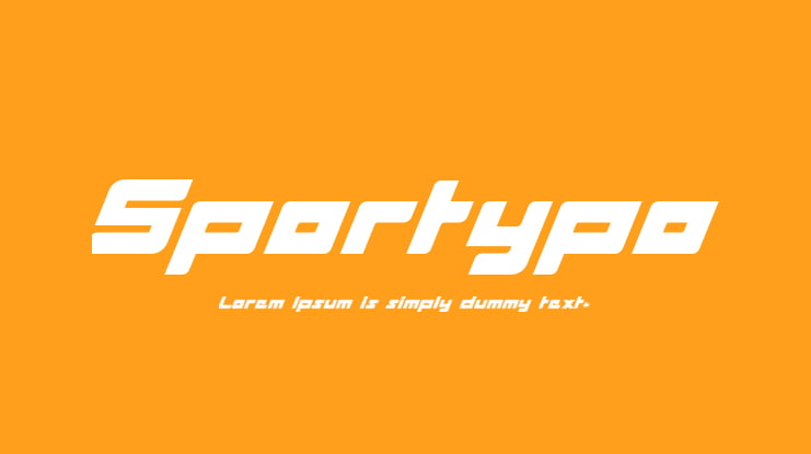 Sportypo Font