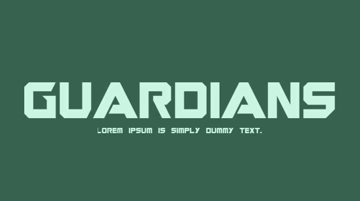 Guardians Font