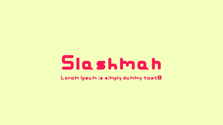 Slashman Font