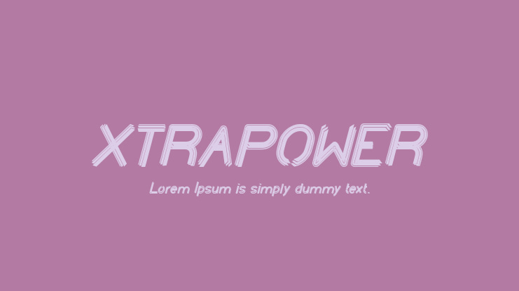 XTRAPOWER Font