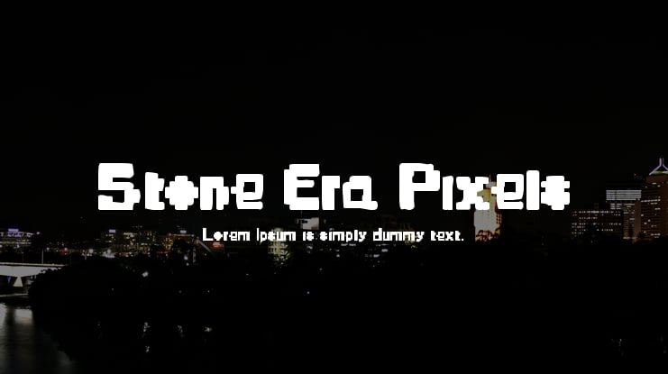 Stone Era Pixels Font