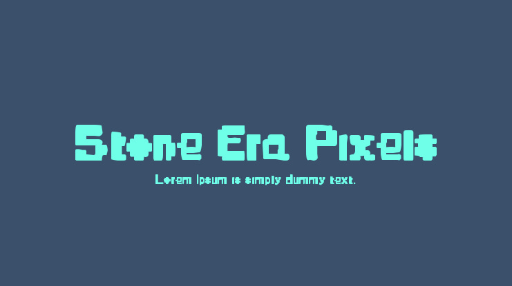 Stone Era Pixels Font