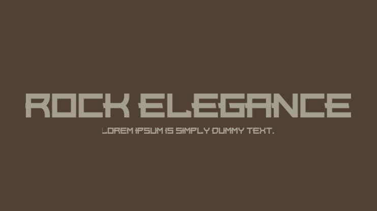Rock Elegance Font