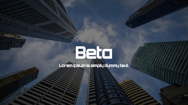 Beta Font