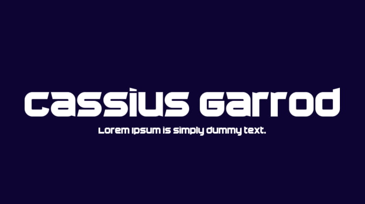 Cassius Garrod Font