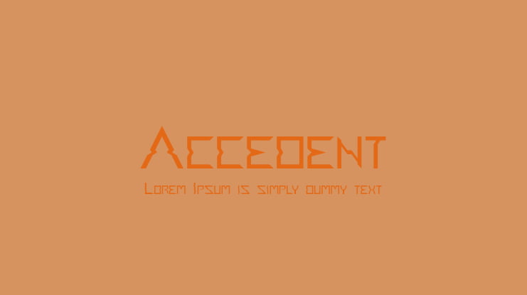 Accedent Font