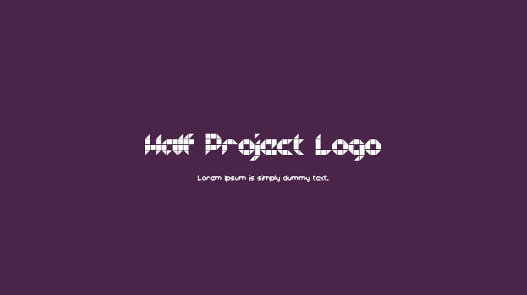 Half Project Logo Font