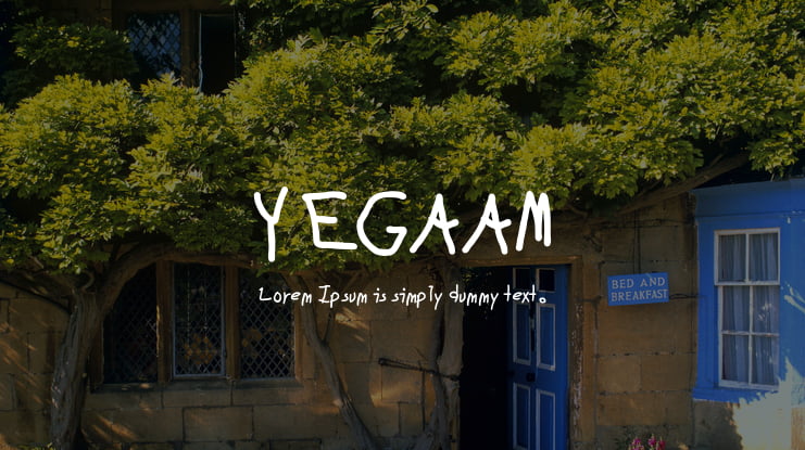 YEGAAM Font Family