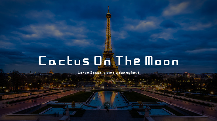 Cactus On The Moon Font