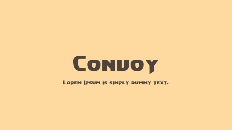 Convoy Font Family