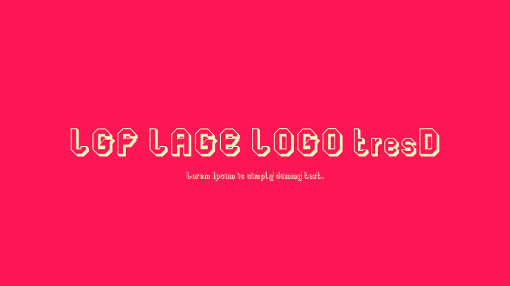 LGF LAGE LOGO tresD Font