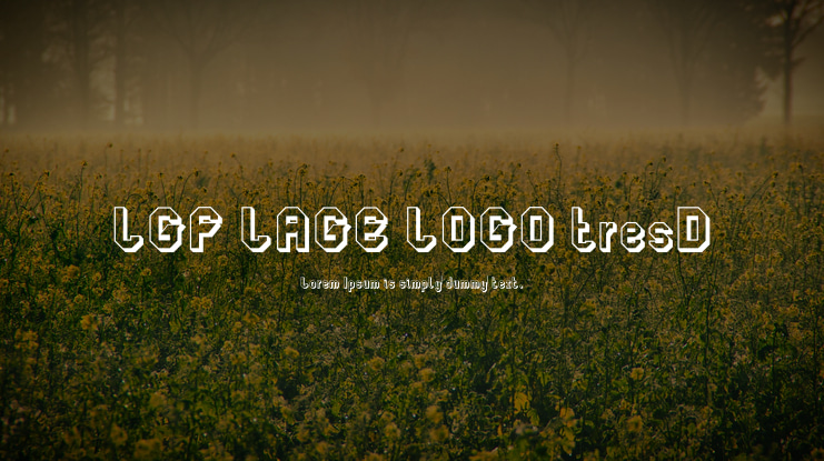 LGF LAGE LOGO tresD Font
