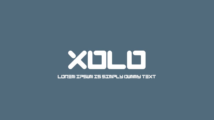XOLO Font Family