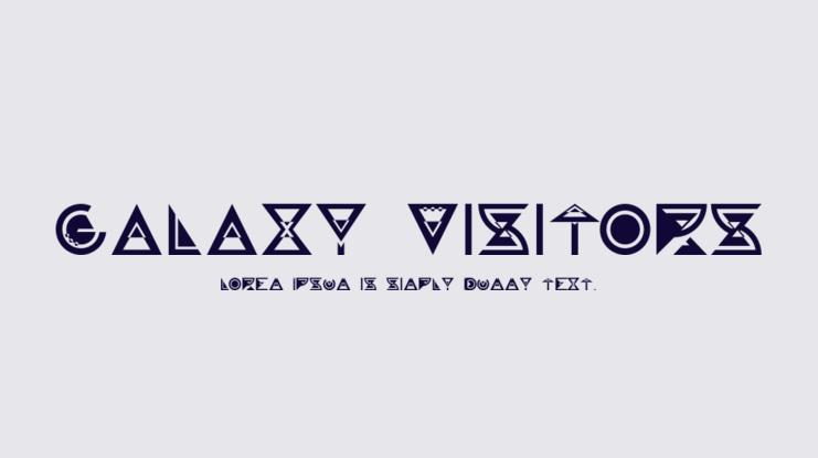Galaxy Visitors Font