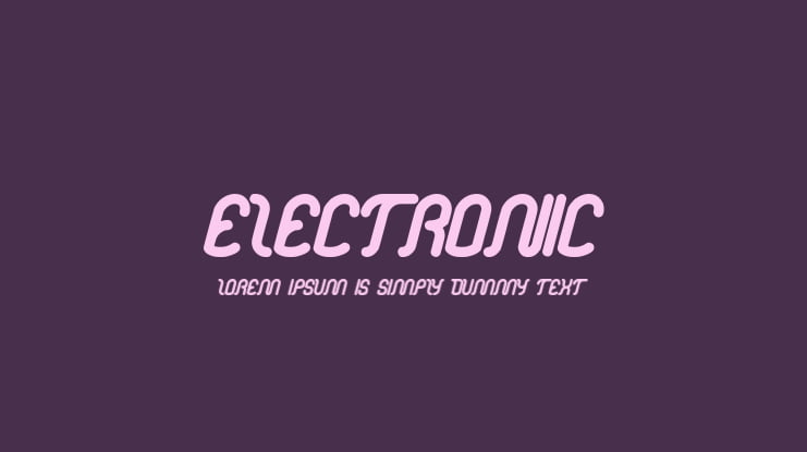 electronic Font