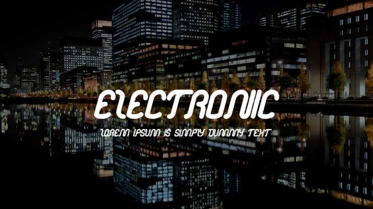 electronic Font