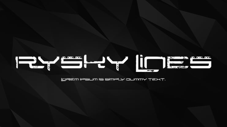 Rysky Lines Font