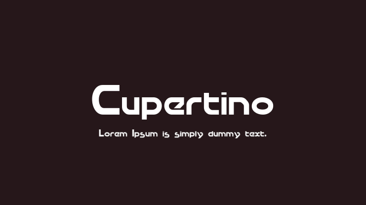 Cupertino Font