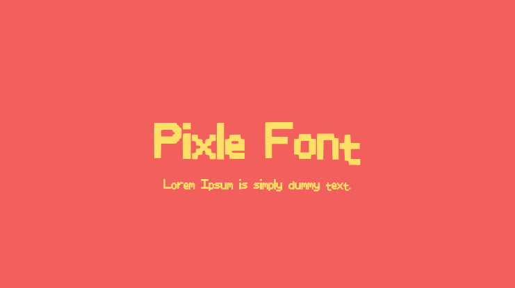 Pixle_Font Font