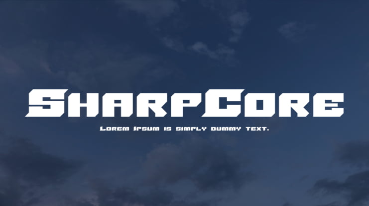 SharpCore Font