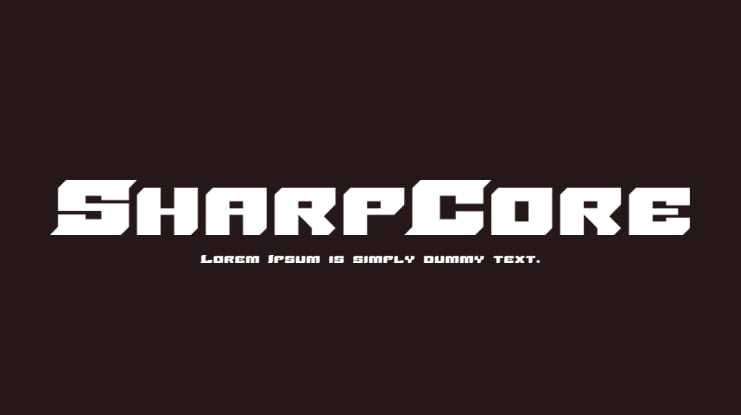SharpCore Font