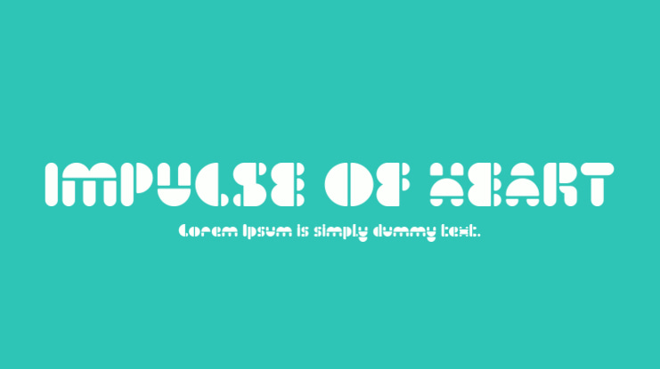 IMPULSE OF HEART Font Family
