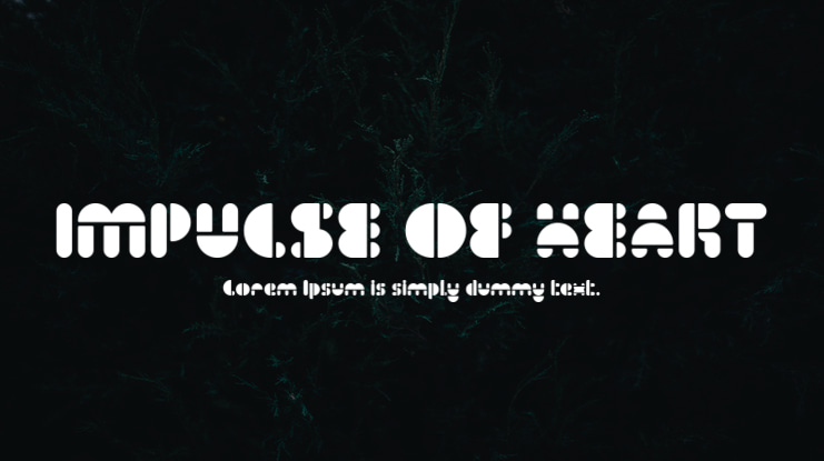 IMPULSE OF HEART Font Family