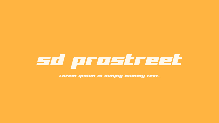 sd prostreet Font