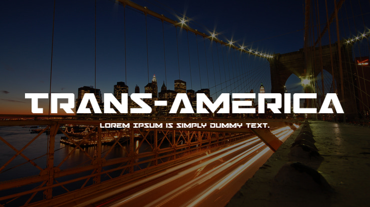 Trans-America Font Family