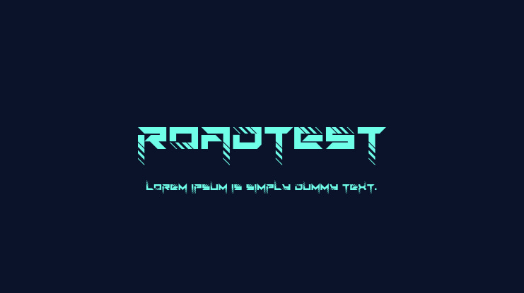 RoadTest Font Family
