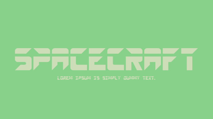 SPACECRAFT Font