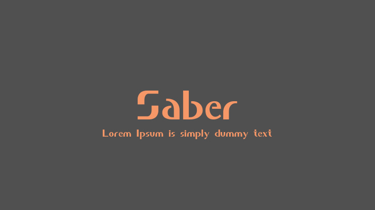 Saber Font