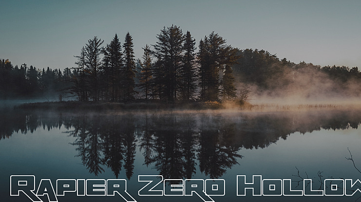 Rapier Zero Hollow Font Family