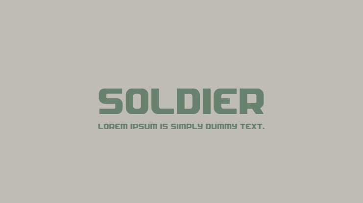 Soldier Font Family