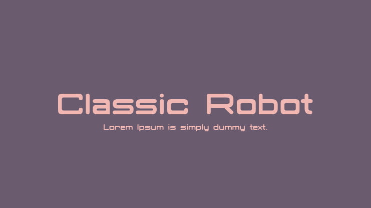 Classic Robot Font Family