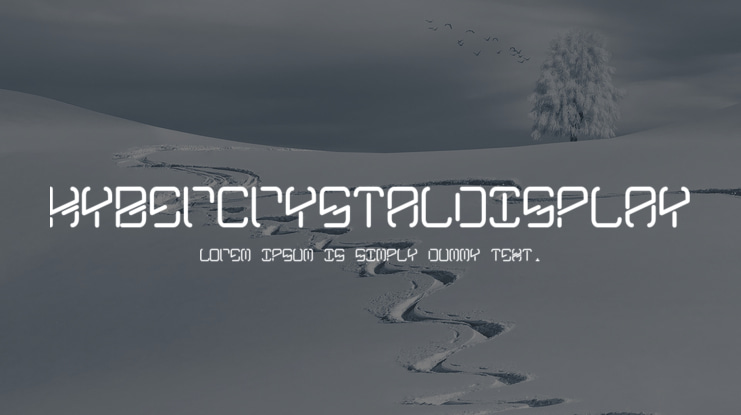 KyberCrystalDisplay Font Family