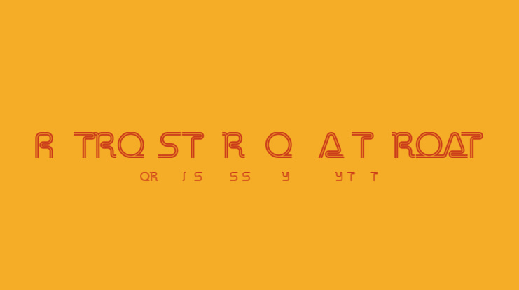 Retro Stereo  Alternate Font Family