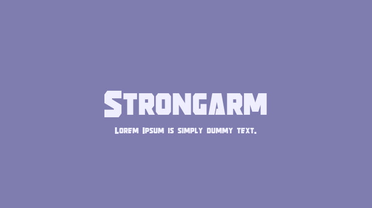 Strongarm Font Family