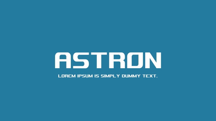 Astron Font Family