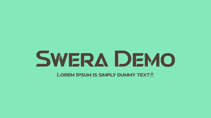 Swera Demo Font Family