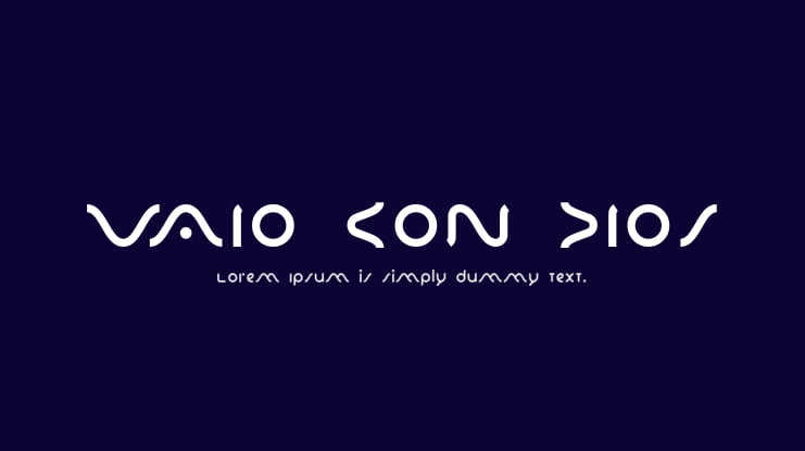 VAIO CON DIOS Font