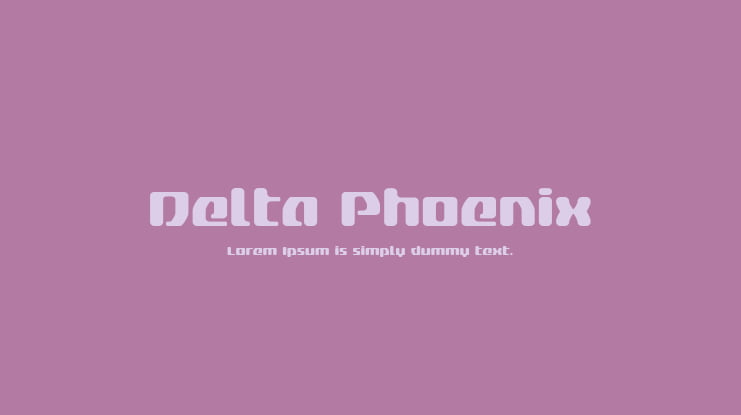 Delta Phoenix Font Family